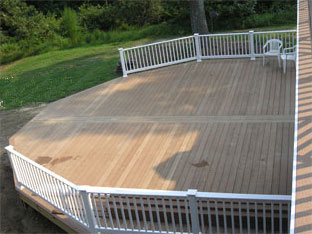 Hunt Construction example of wooden deck